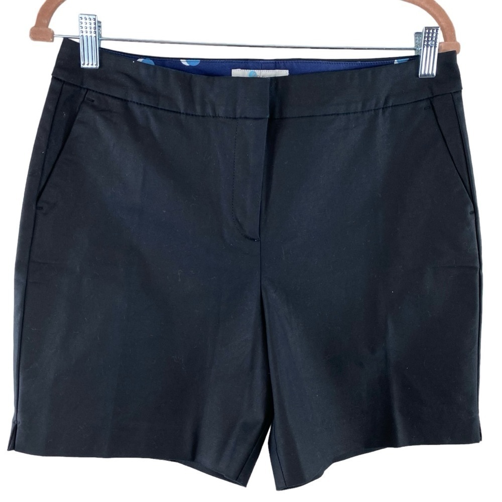 Boden Women’s Black Richmond 6” Zip Front Shorts Sz‎ 8